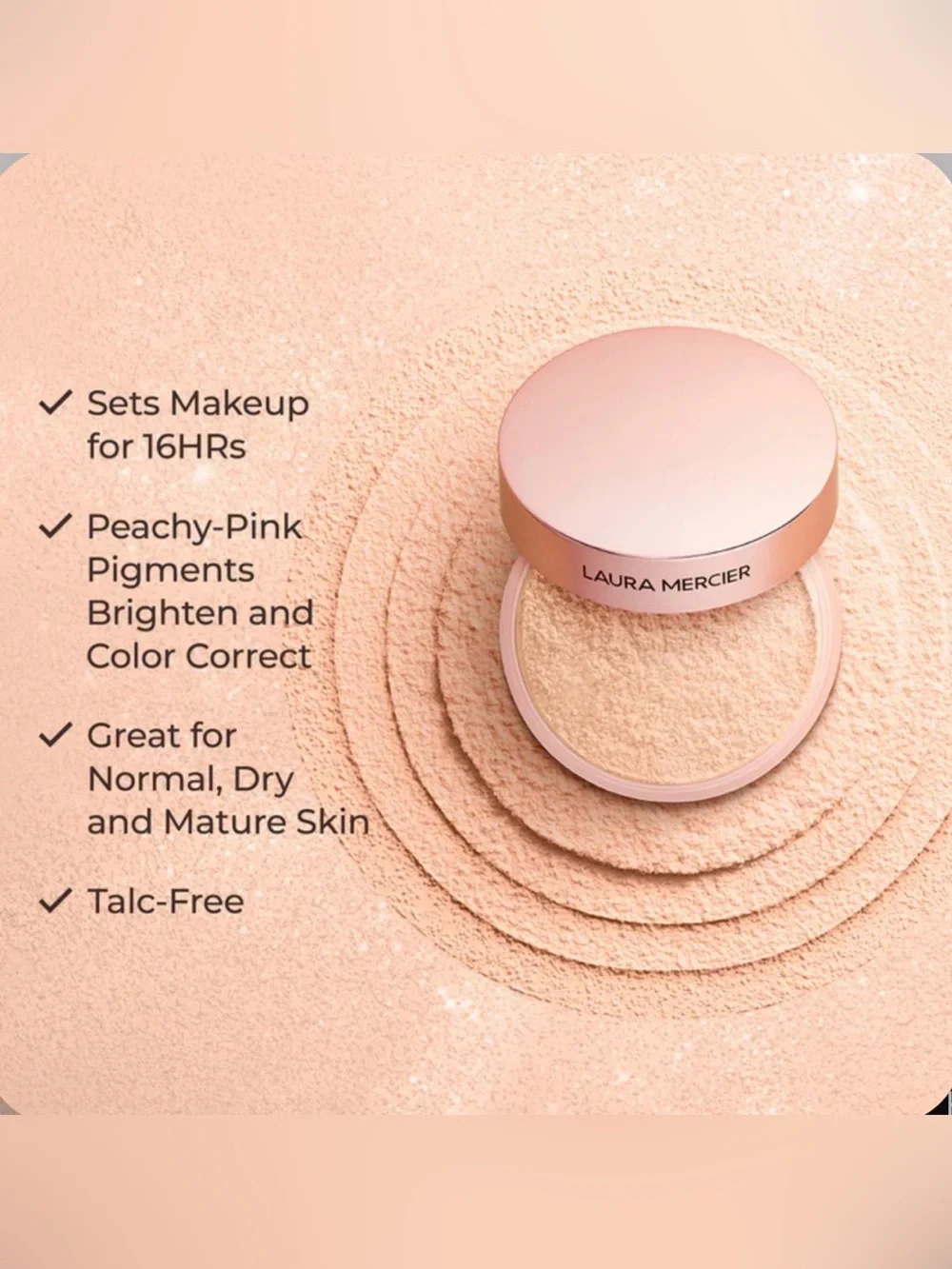 Laura Mercier Translucent Loose Talc-Free Setting Powder Ultra-Blur Mini Rose